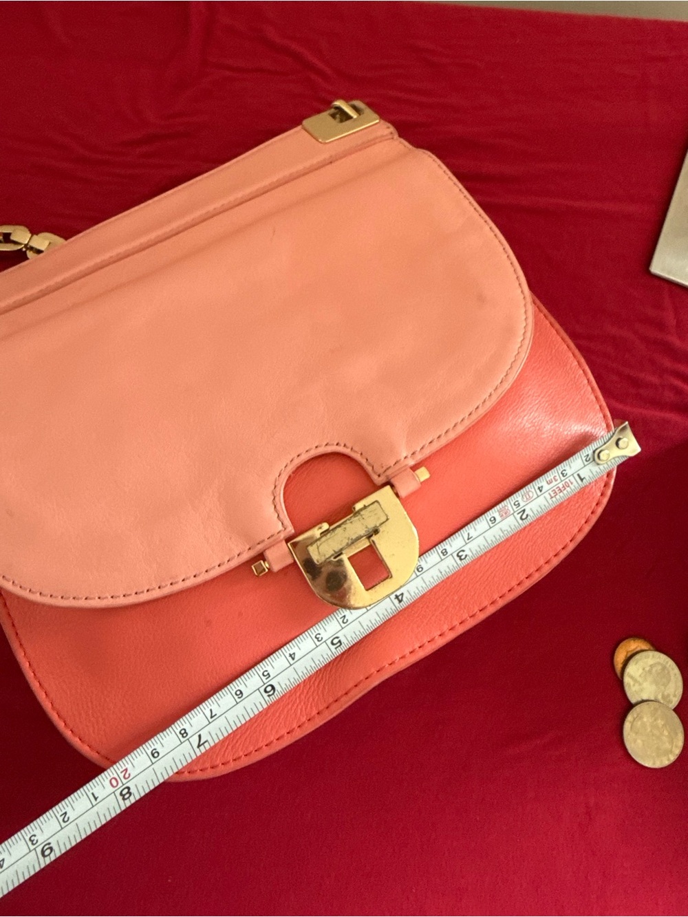 Tory Burch Pink Leather Shoulder Bag with Gold Chain Strap - Picture 14 of 14